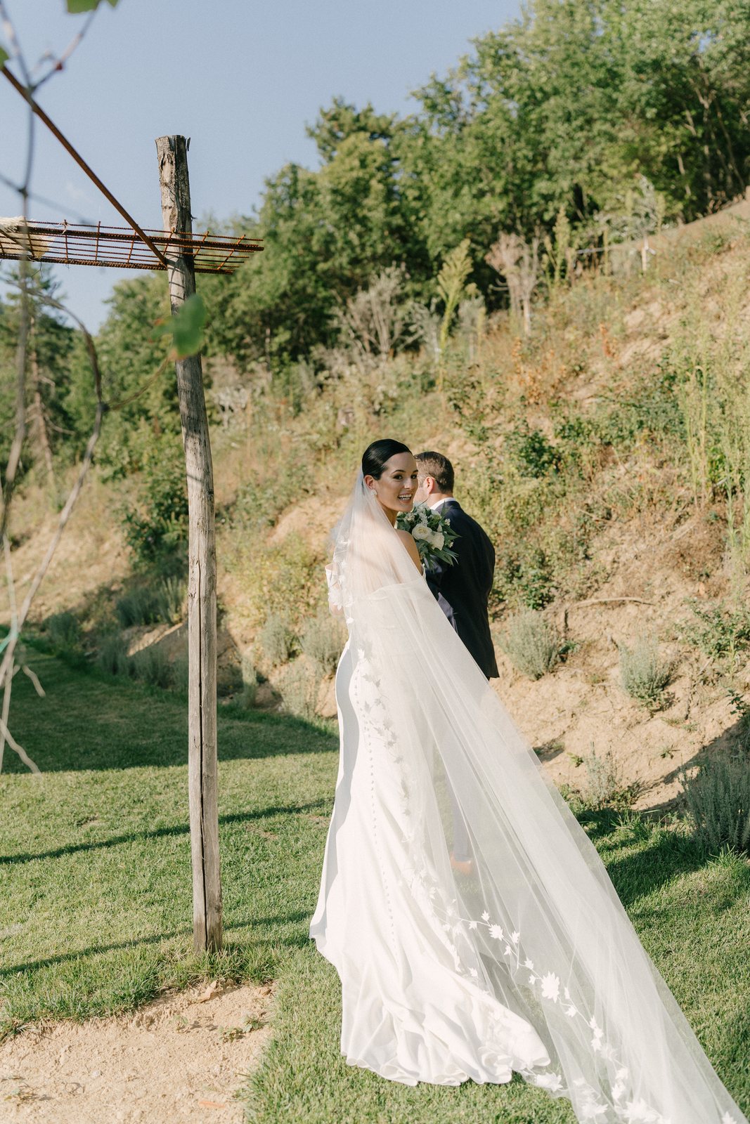 The veil, in the vines