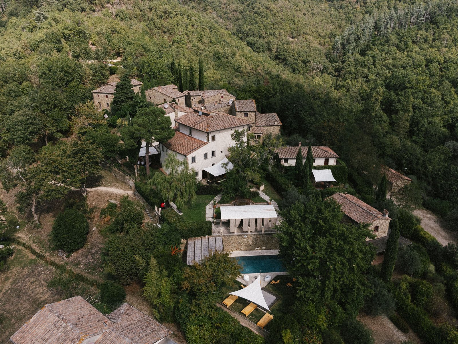 The estate, from the air
