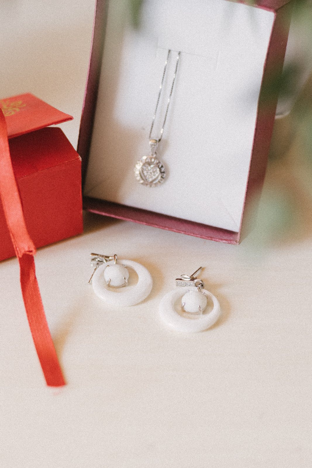 The earrings