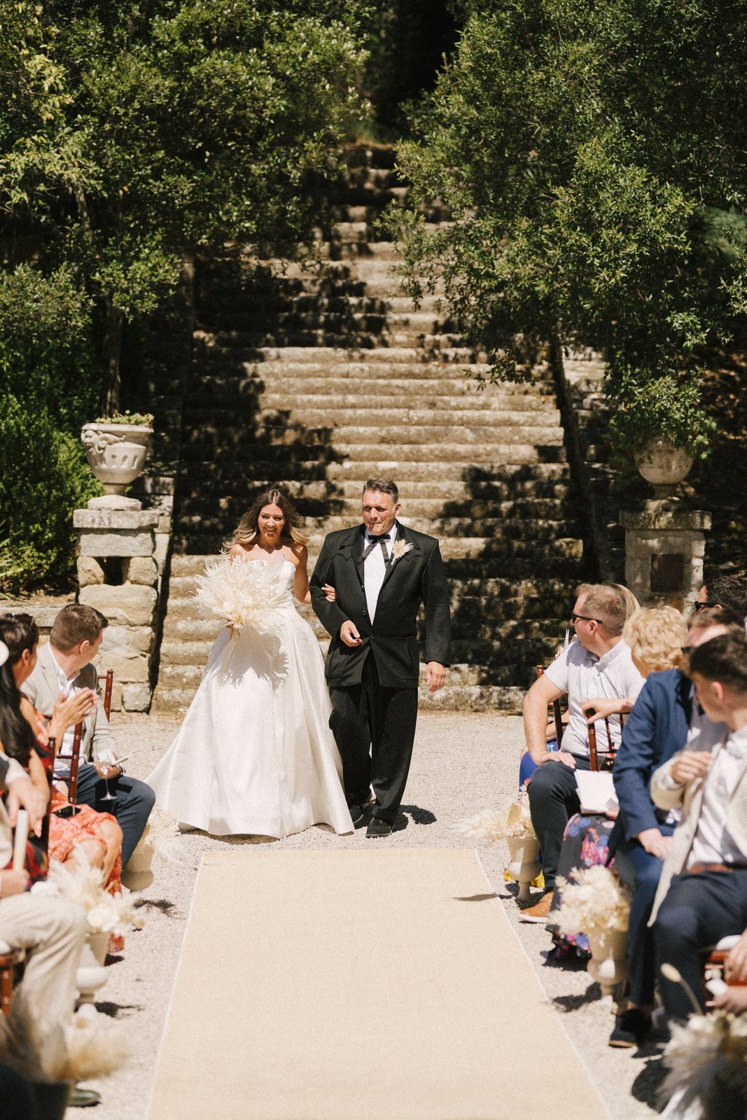 Down the aisle