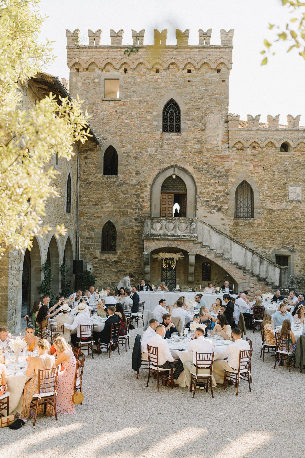 Dinner in the courtyard
