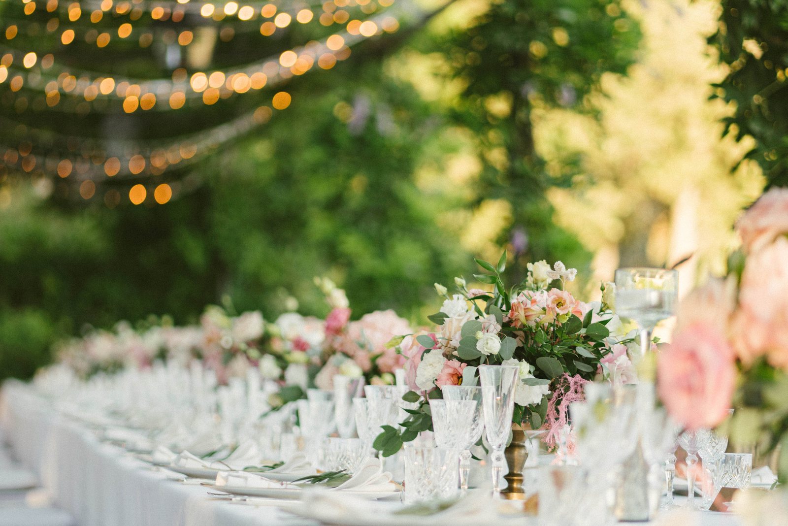 The lights over the tables
