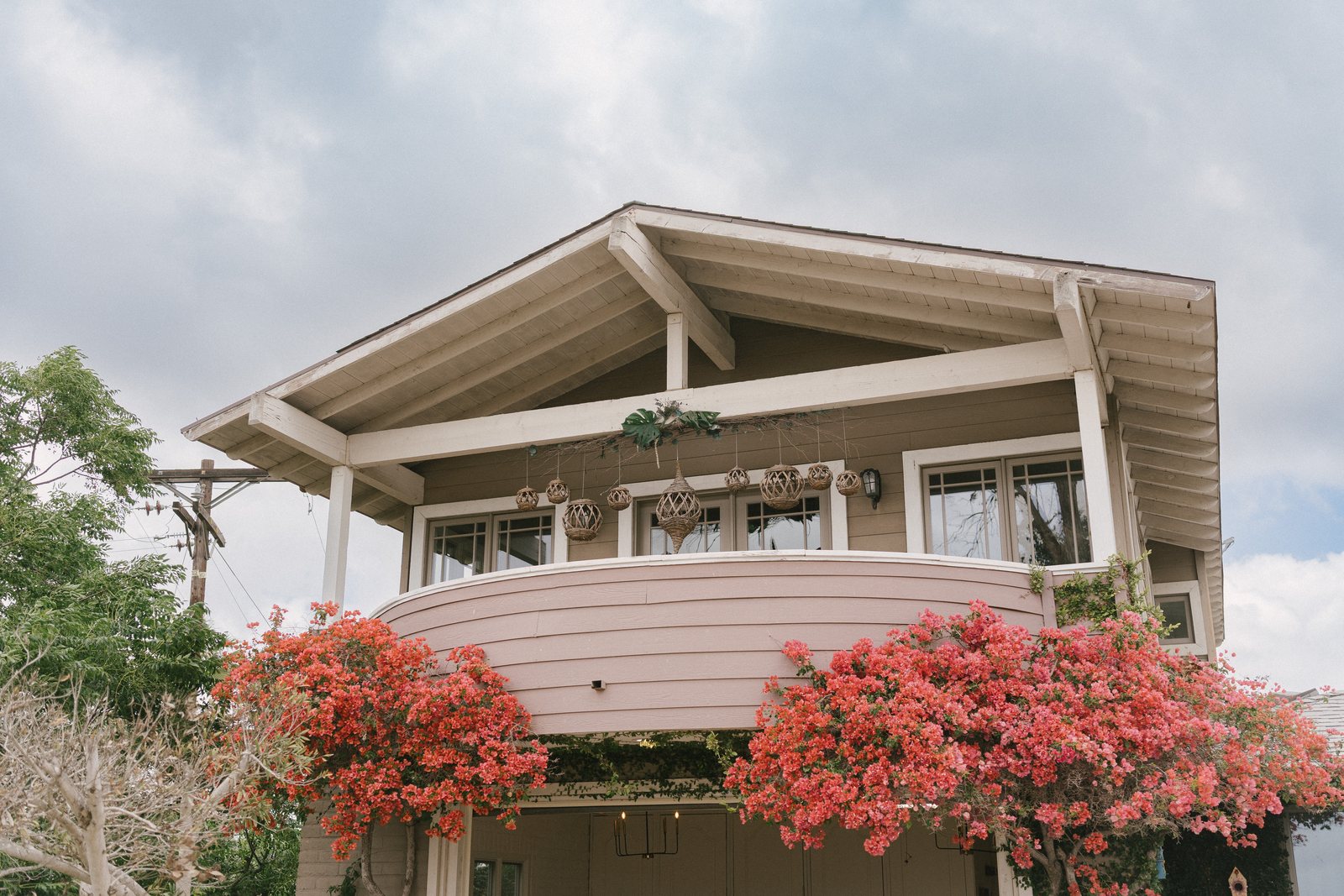 The house, and its bougainvillea