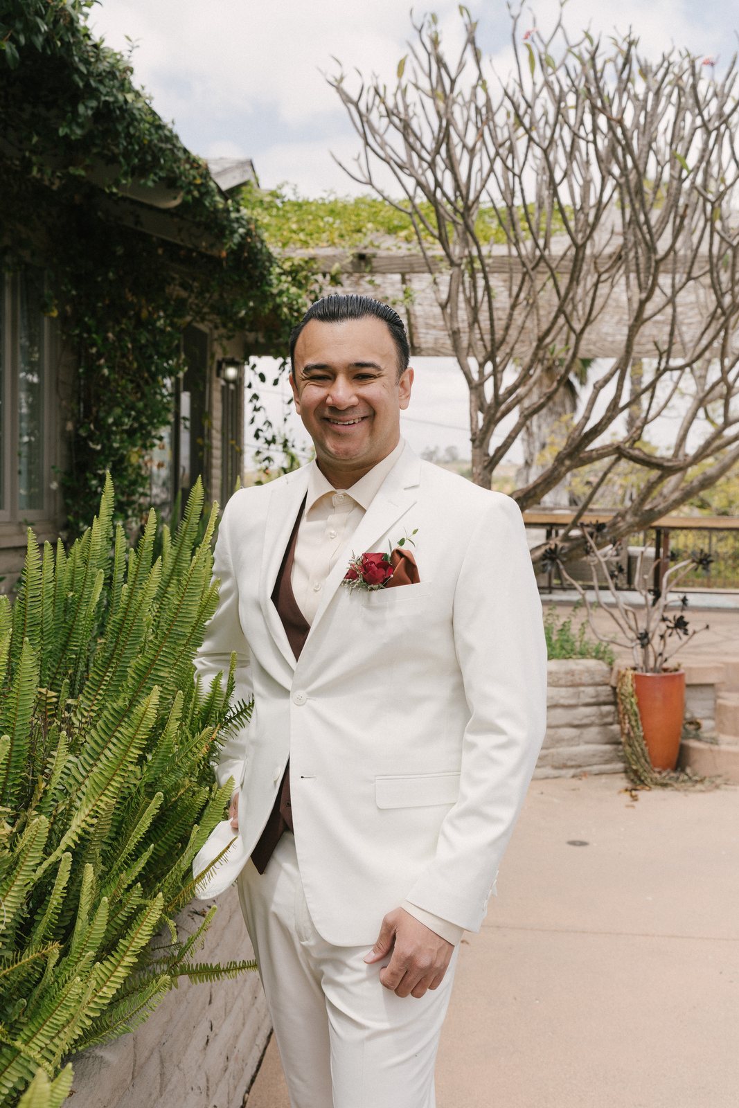 Him, in white