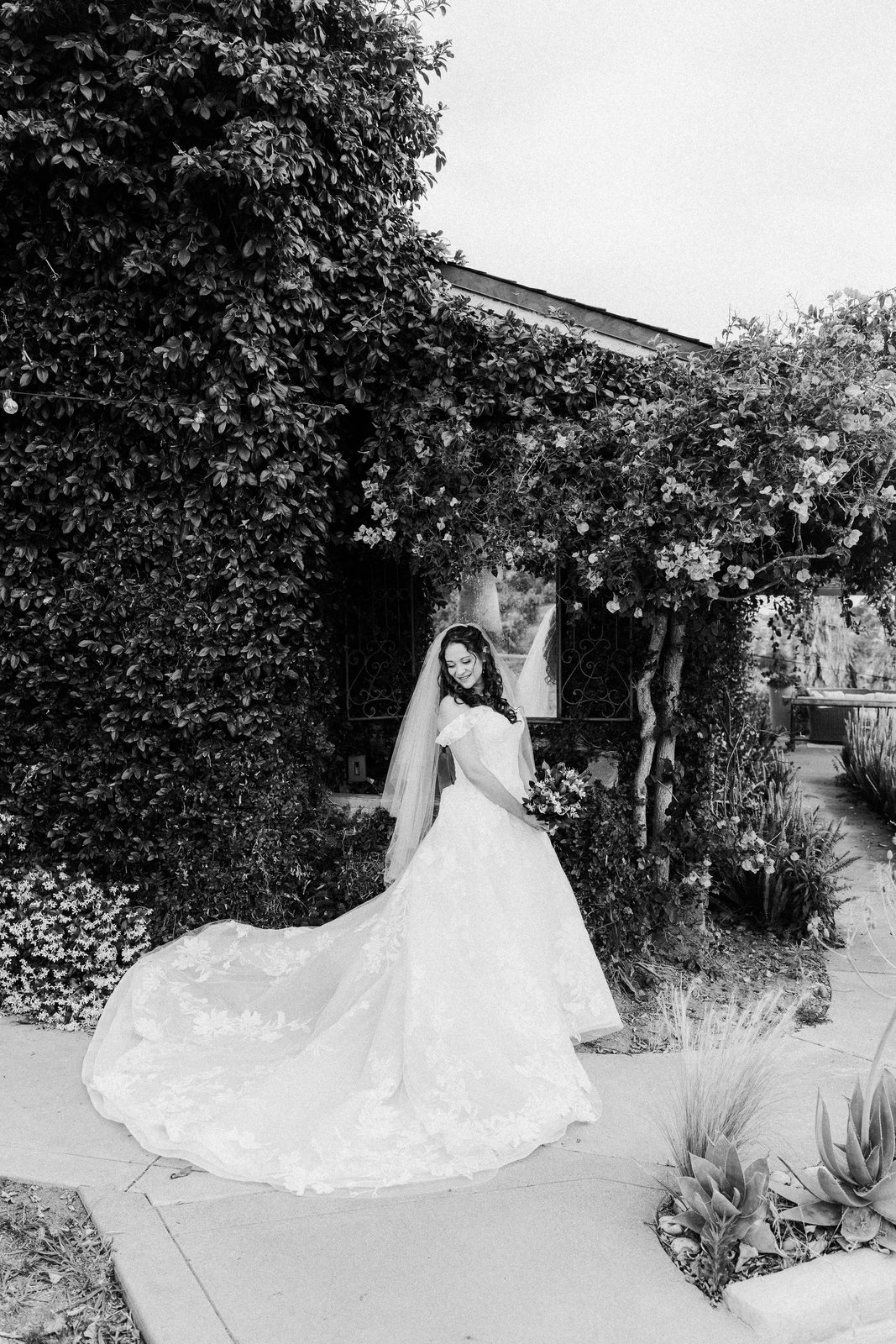 In black and white