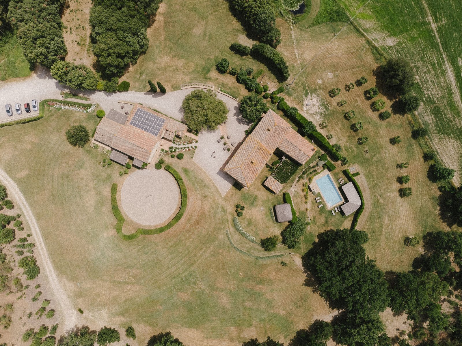 The estate, from above