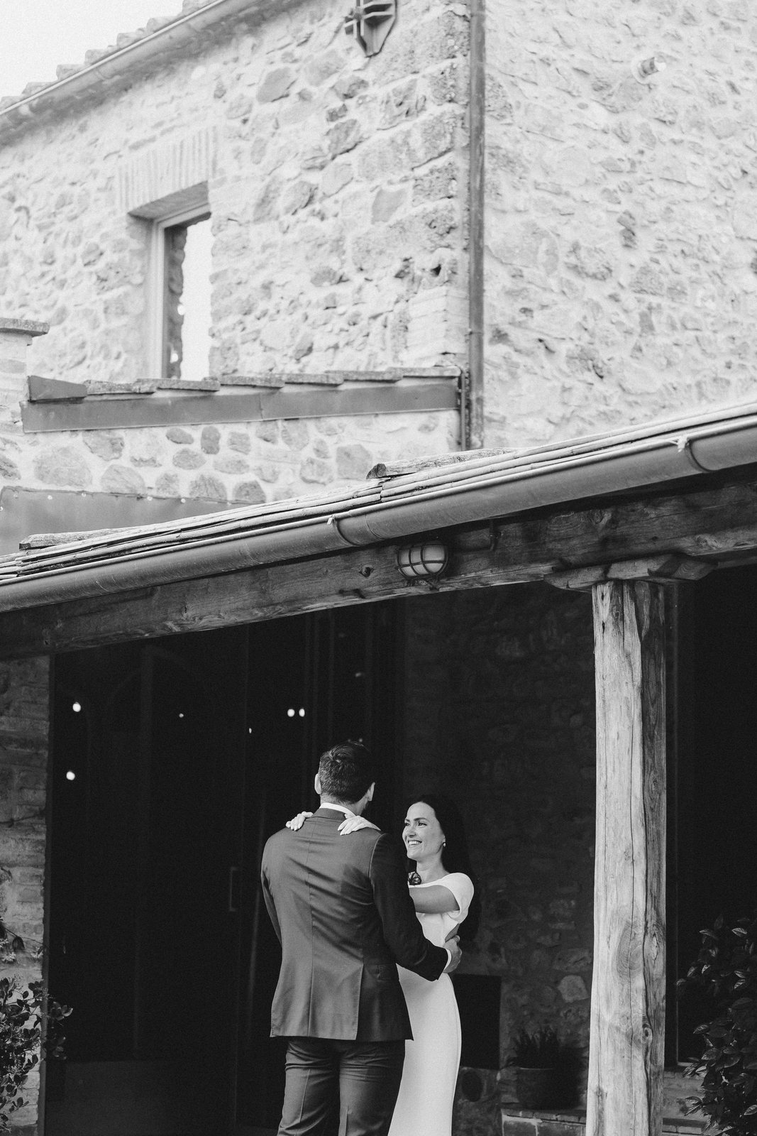 In the doorway