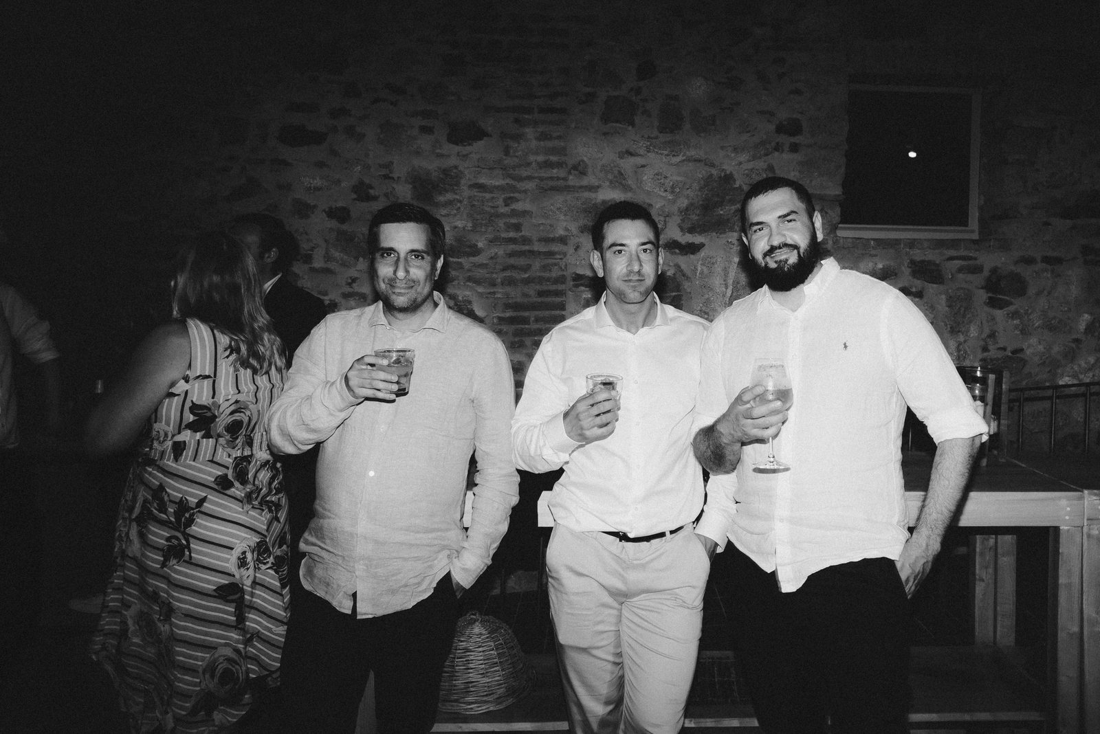 The party, in black and white
