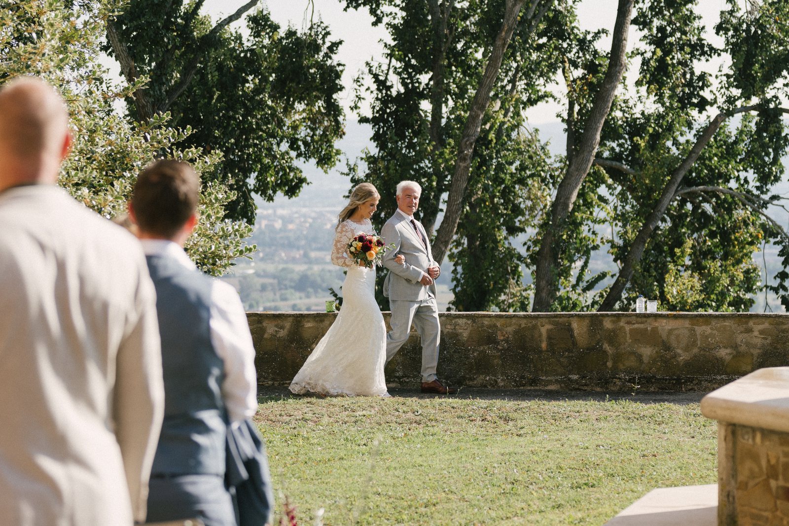 The ceremony, under the tree