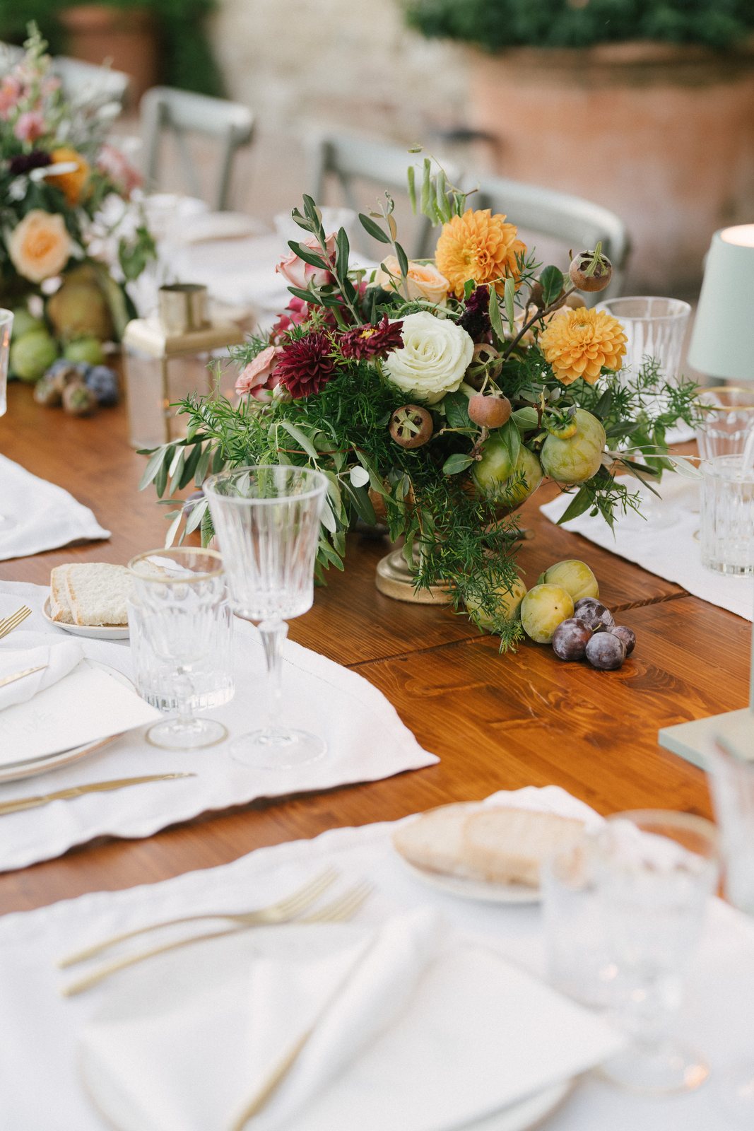 The table