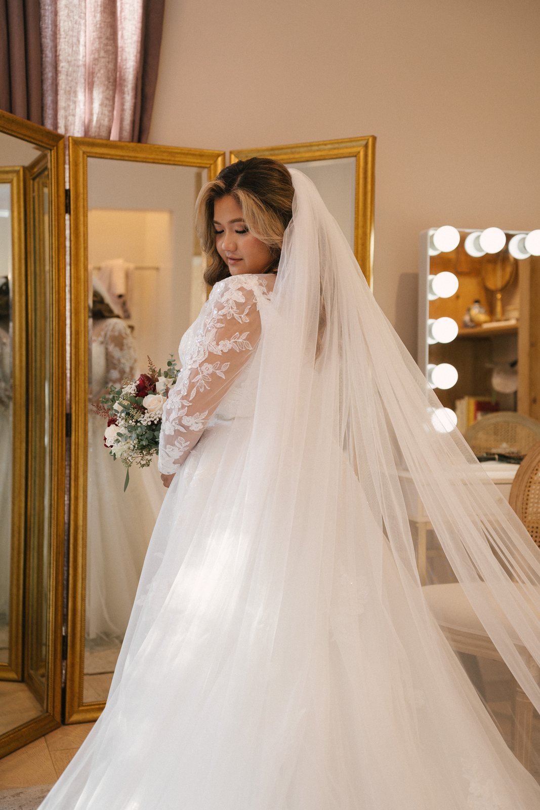 In the mirror