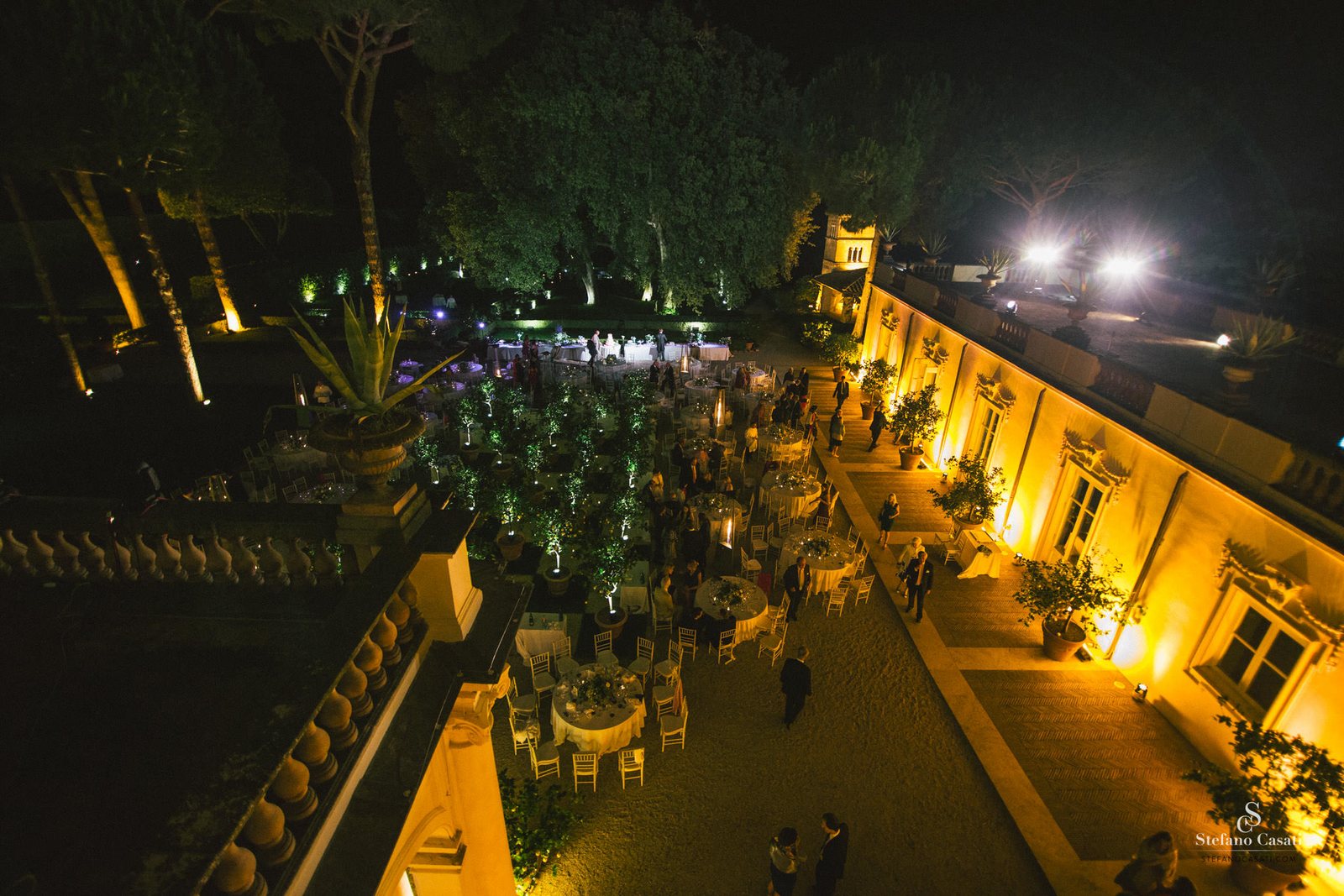 The garden from above