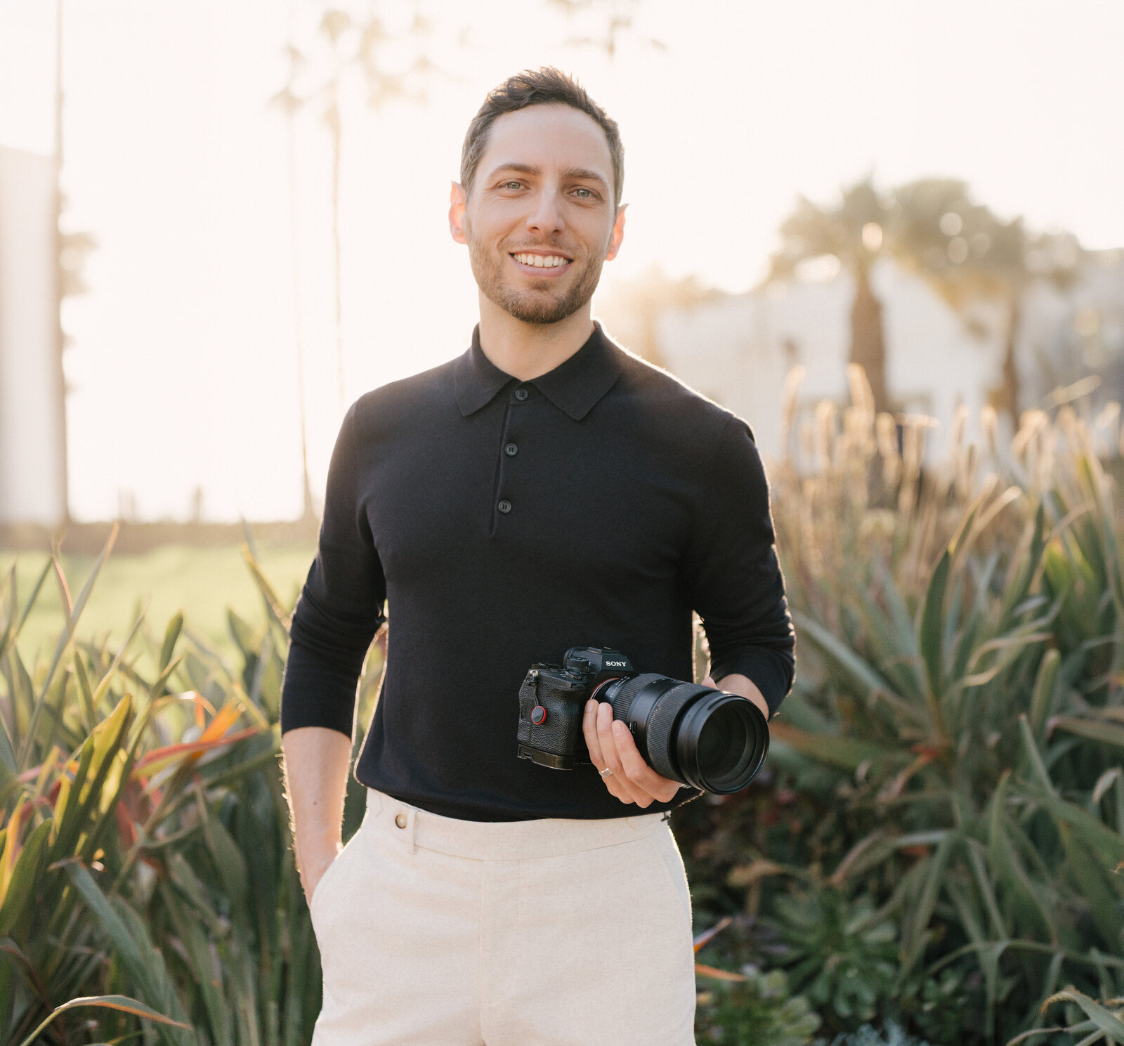 Stefano Casati photographing in Orange County, California