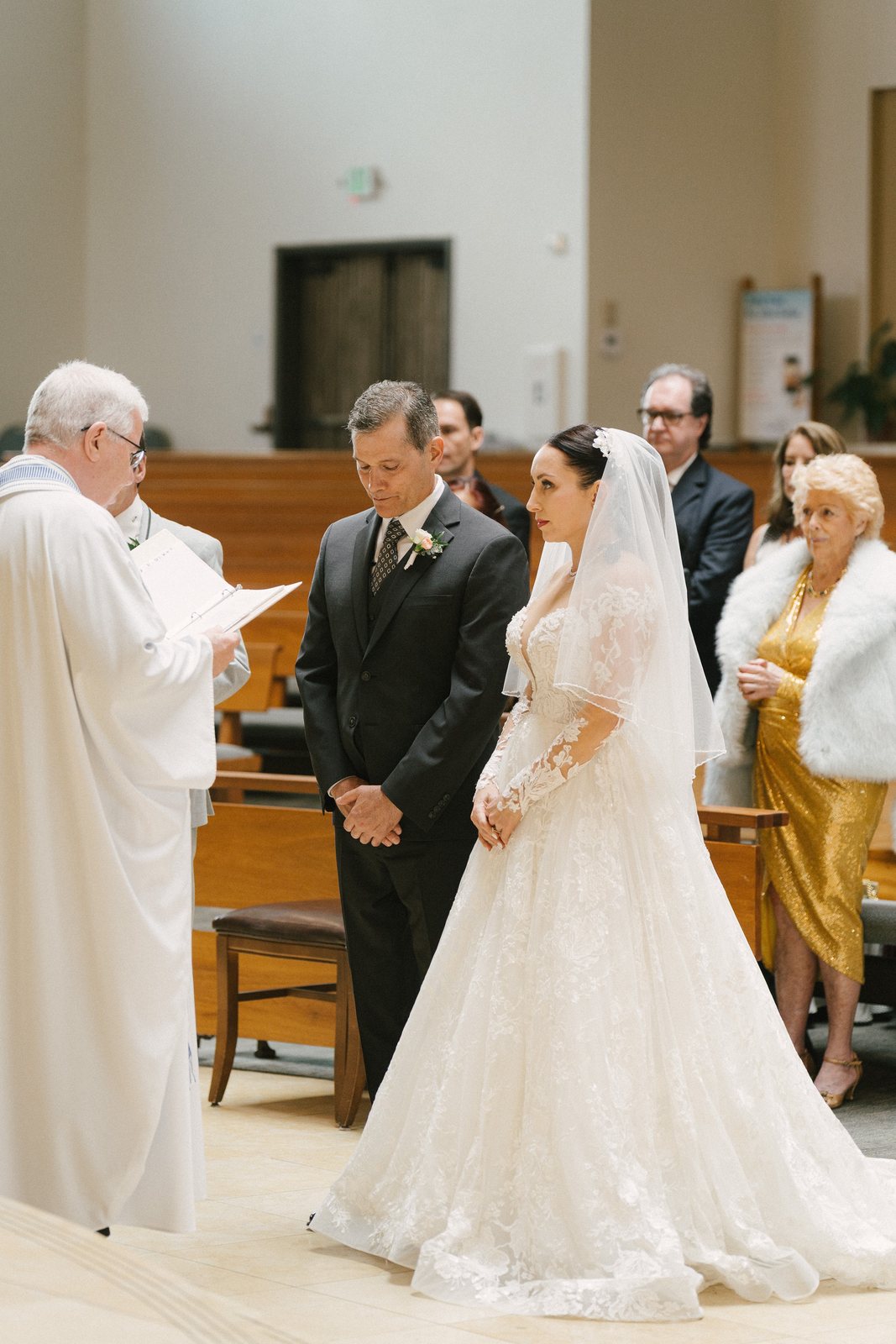 At the altar