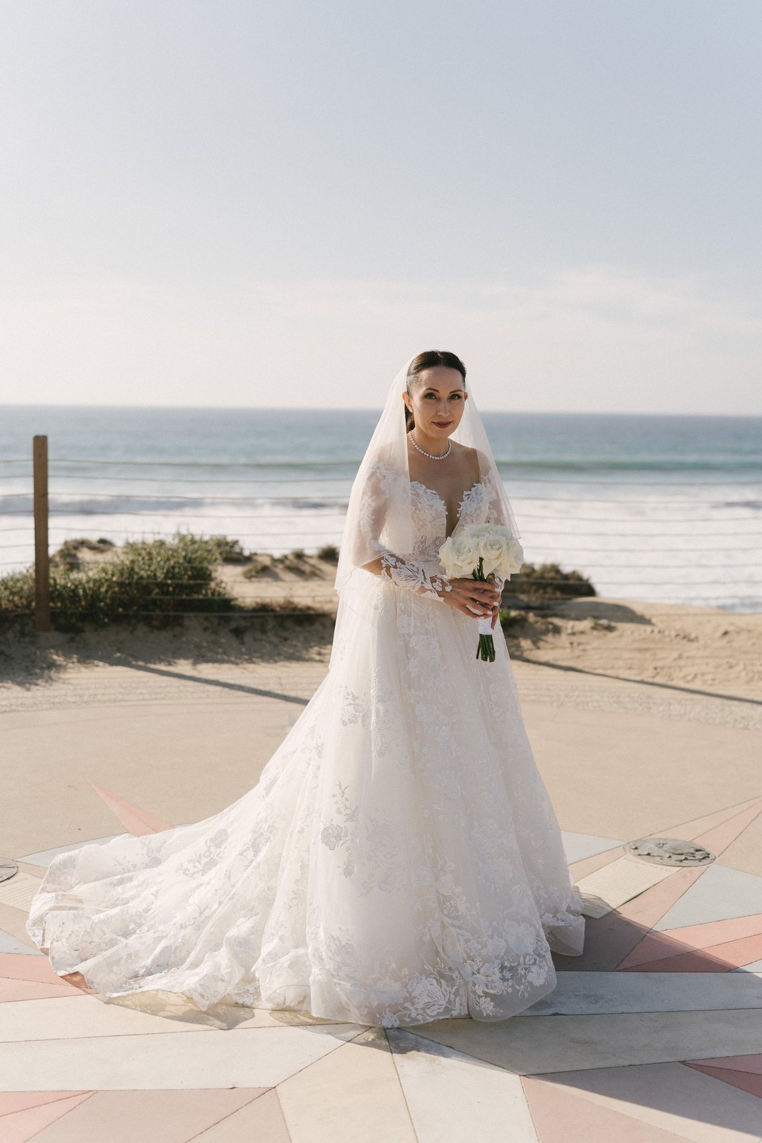 The dress, on the beach