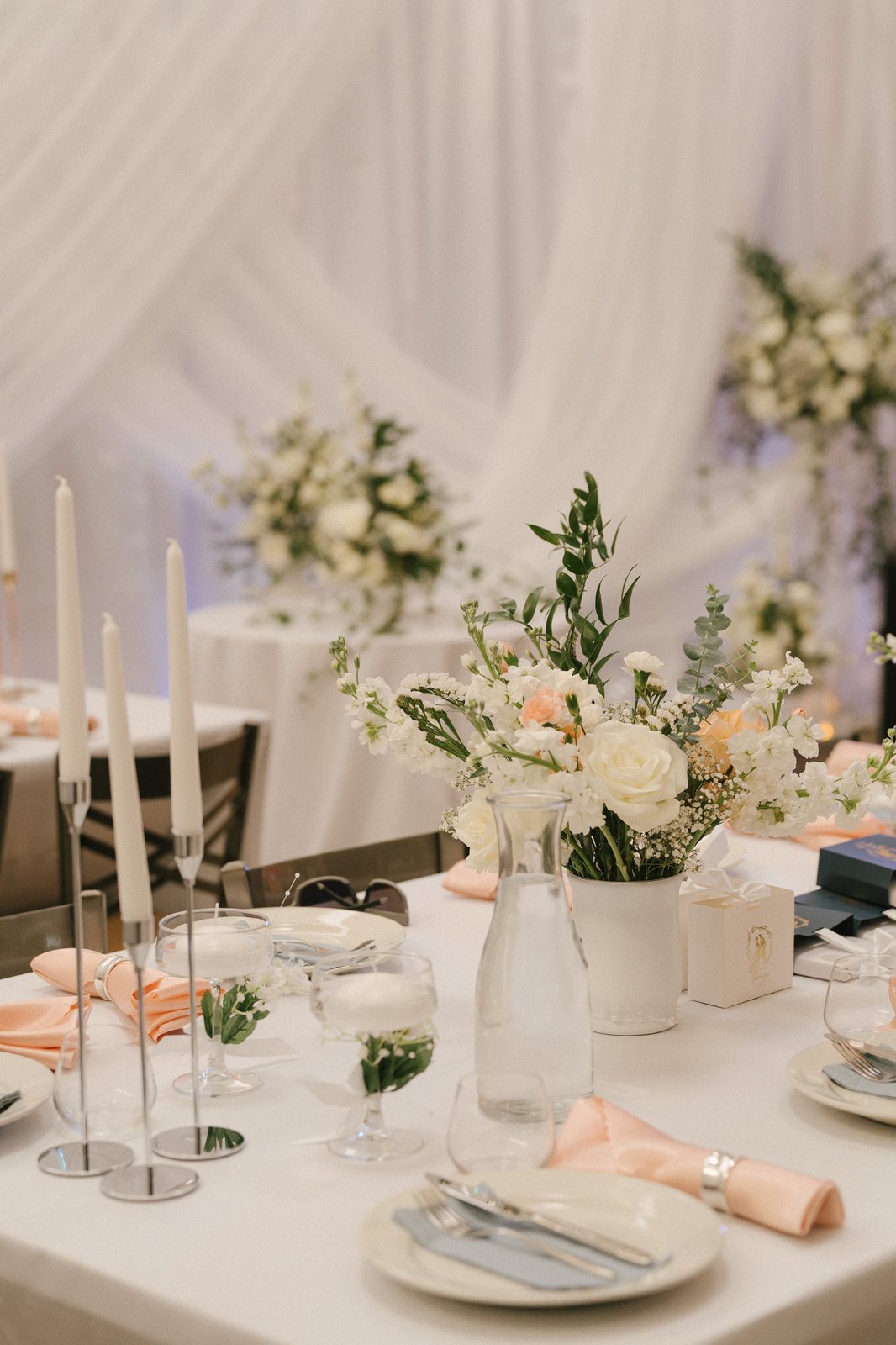 The table