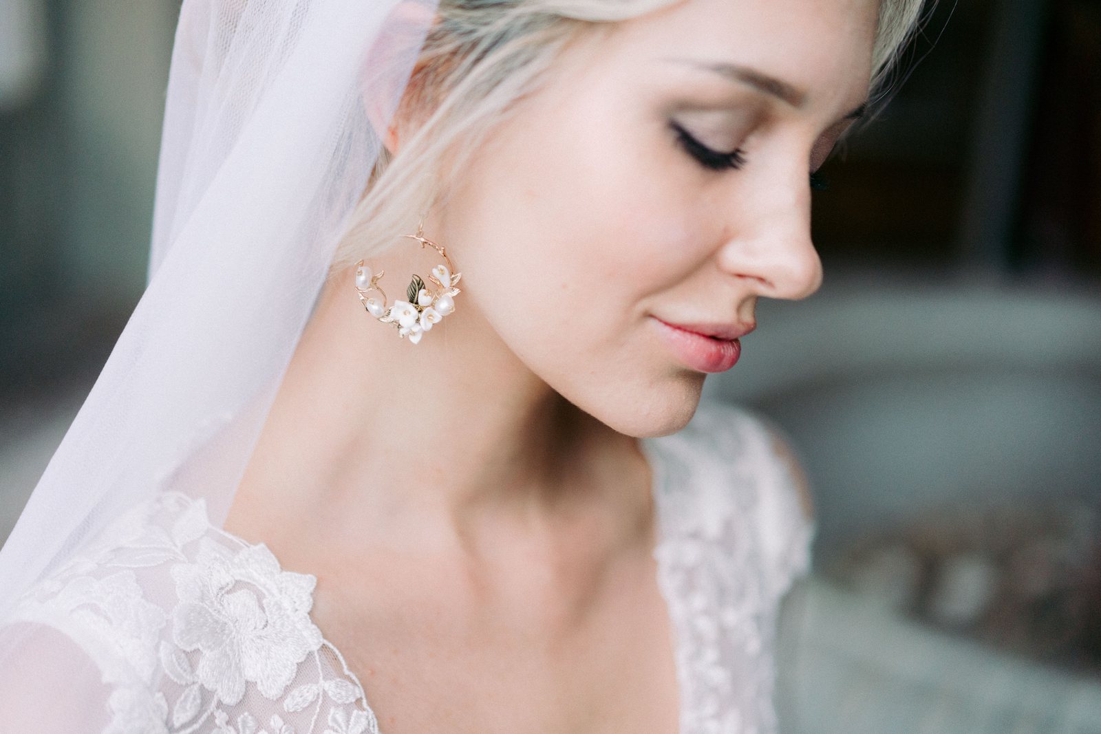 In profile